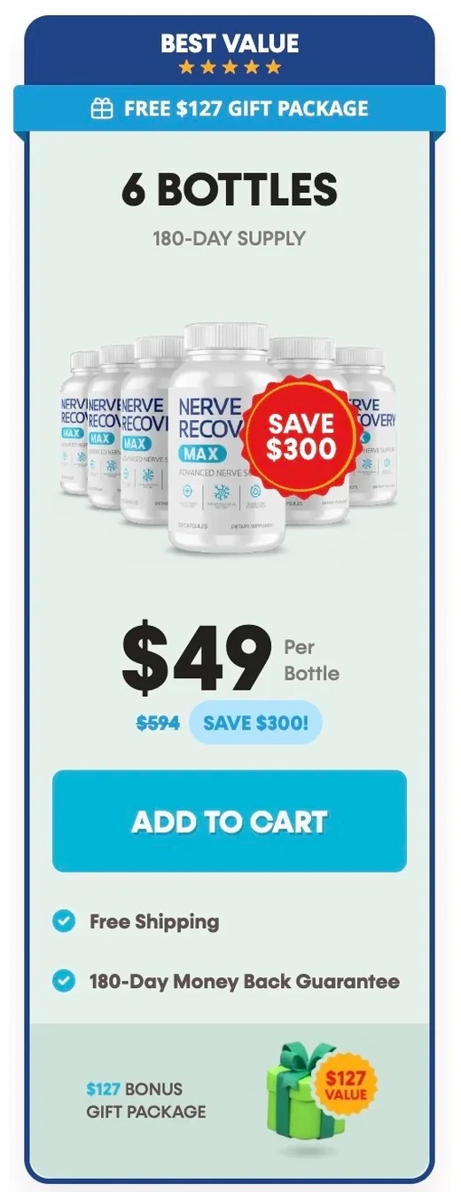 Nerve Recovery Max 6 bottles